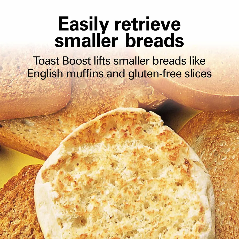 2 Slice Metal Toaster, Black