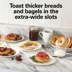 2 Slice Metal Toaster, Red