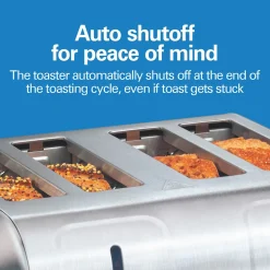 4 Slice Metal Toaster with Extra-Wide Slots