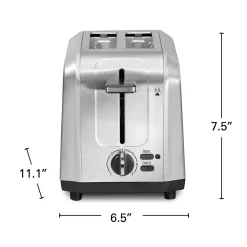 2 Slice Toaster with Extra-Wide Slots