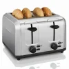 4 Slice Toaster with Extra-Wide Slots Stainless Steel