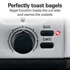 4 Slice Toaster with Extra-Wide Slots Stainless Steel