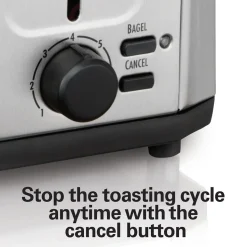 4 Slice Toaster with Extra-Wide Slots Stainless Steel