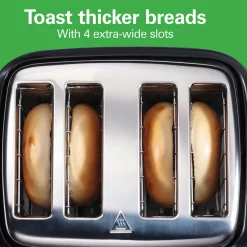 4 Slice Toaster with Extra-Wide Slots
