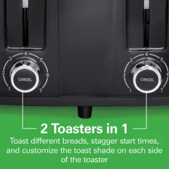4 Slice Toaster with Extra-Wide Slots