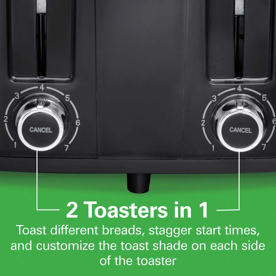 4 Slice Toaster with Extra-Wide Slots