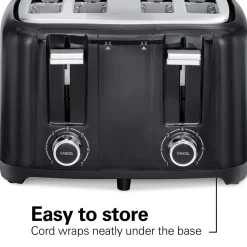 4 Slice Toaster with Extra-Wide Slots