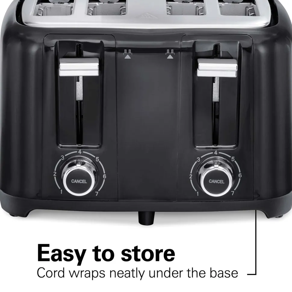 4 Slice Toaster with Extra-Wide Slots