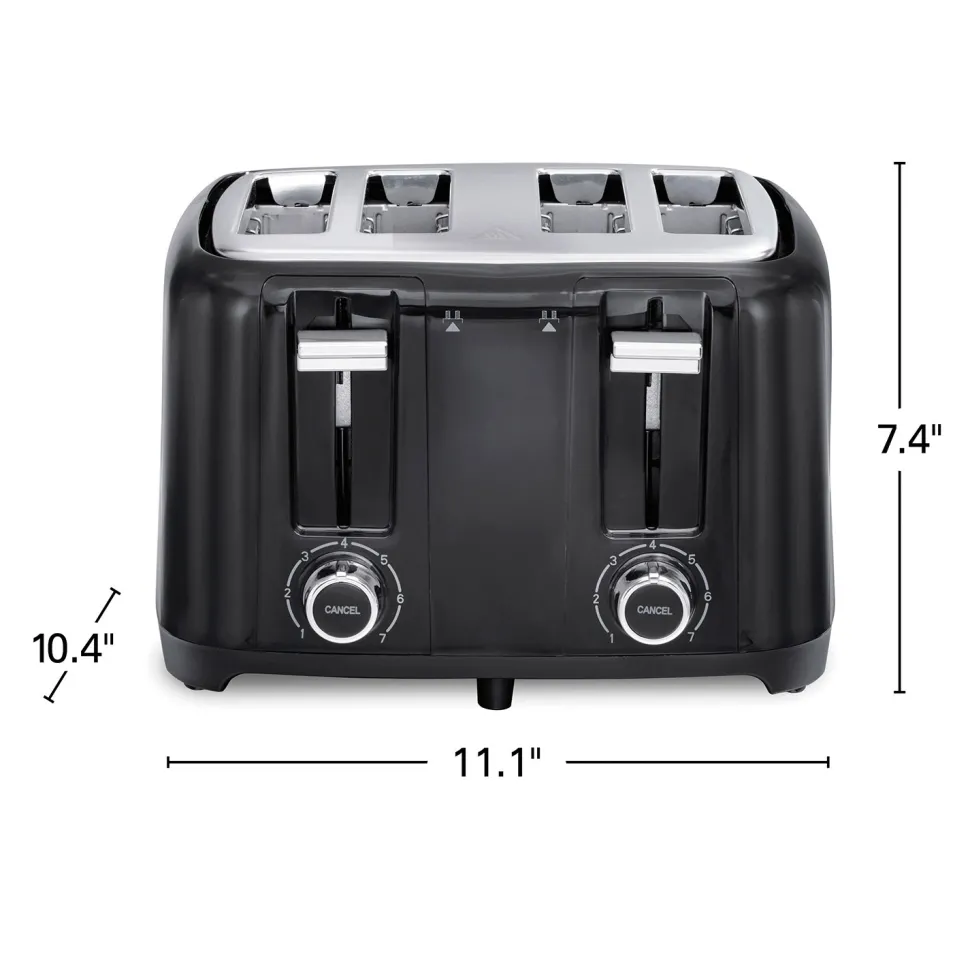 4 Slice Toaster with Extra-Wide Slots