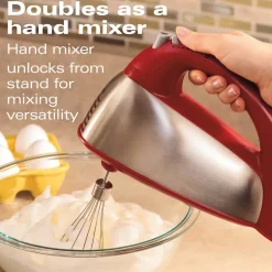 6 Speed Classic Stand Mixer, Red