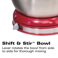 6 Speed Classic Stand Mixer, Red