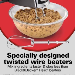 6 Speed Hand Mixer with Pulse and Snap-On Case