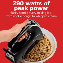 6 Speed Hand Mixer with Pulse and Snap-On Case