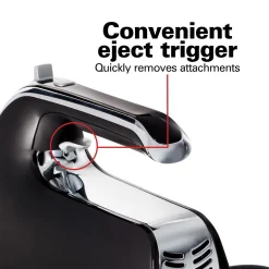 6 Speed Hand Mixer with Pulse and Snap-On Case