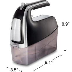 6 Speed Hand Mixer with Pulse and Snap-On Case