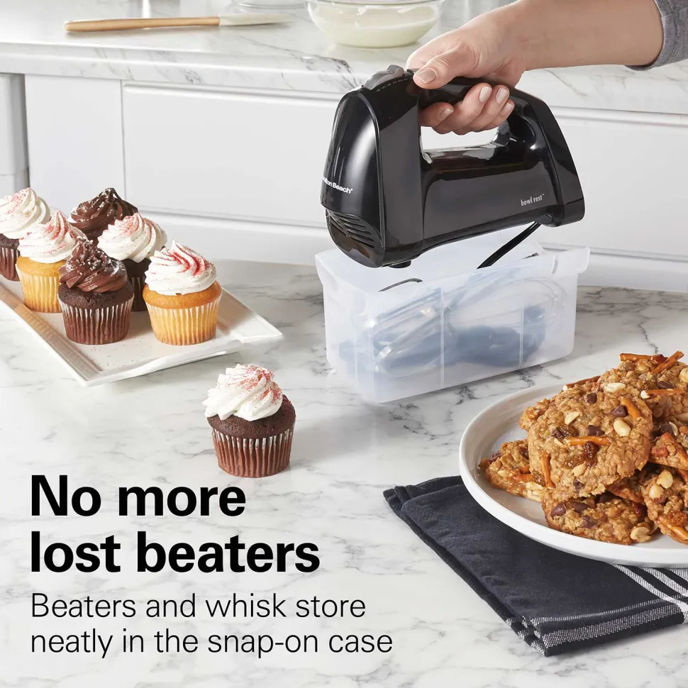 6 Speed Hand Mixer with Quick Burst™ and Snap-On Case