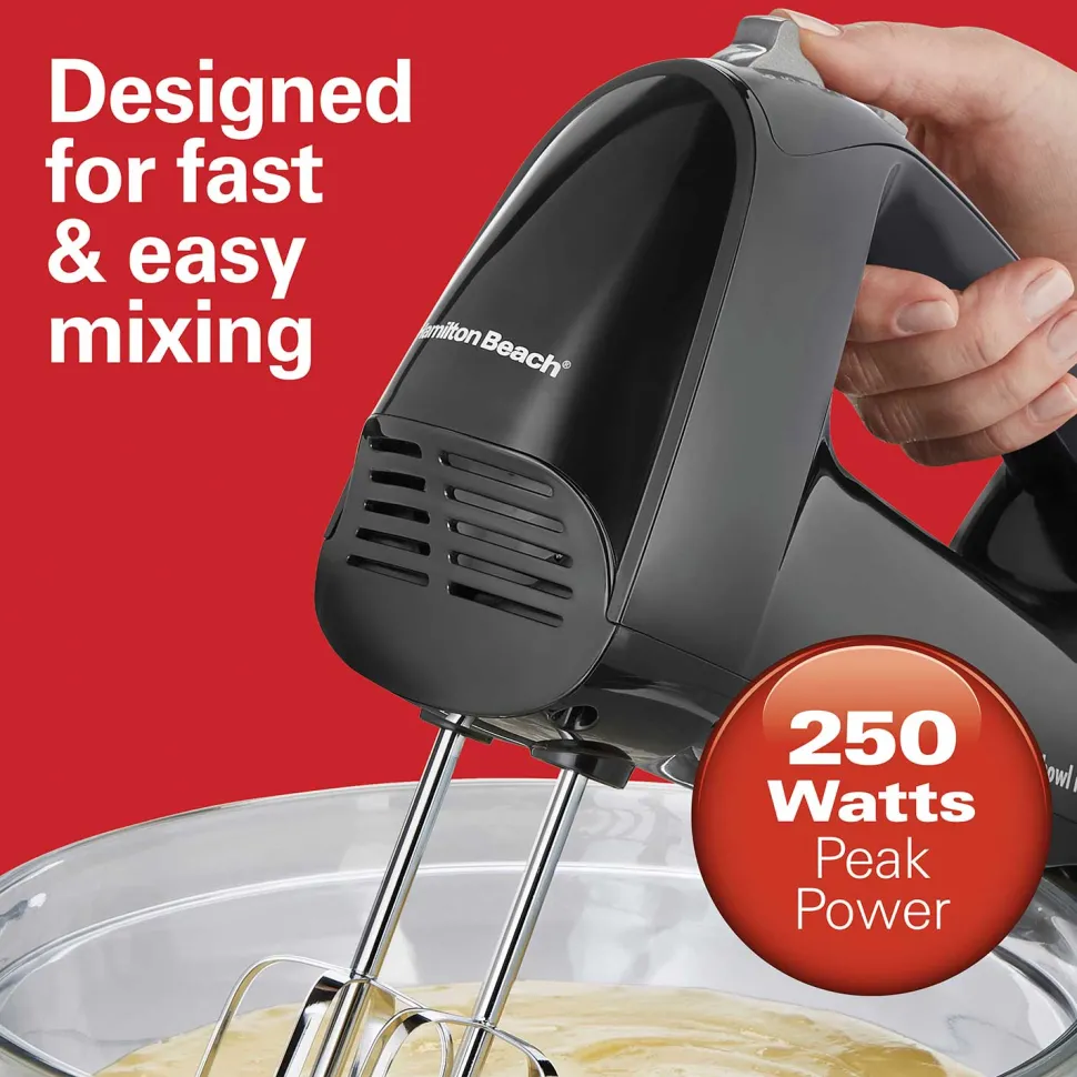 6 Speed Hand Mixer with Quick Burst™ and Snap-On Case