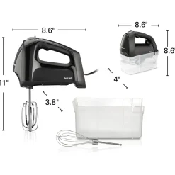 6 Speed Hand Mixer with Quick Burst™ and Snap-On Case