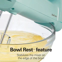 6 Speed Hand Mixer with QuickBurst™, Ice Blue