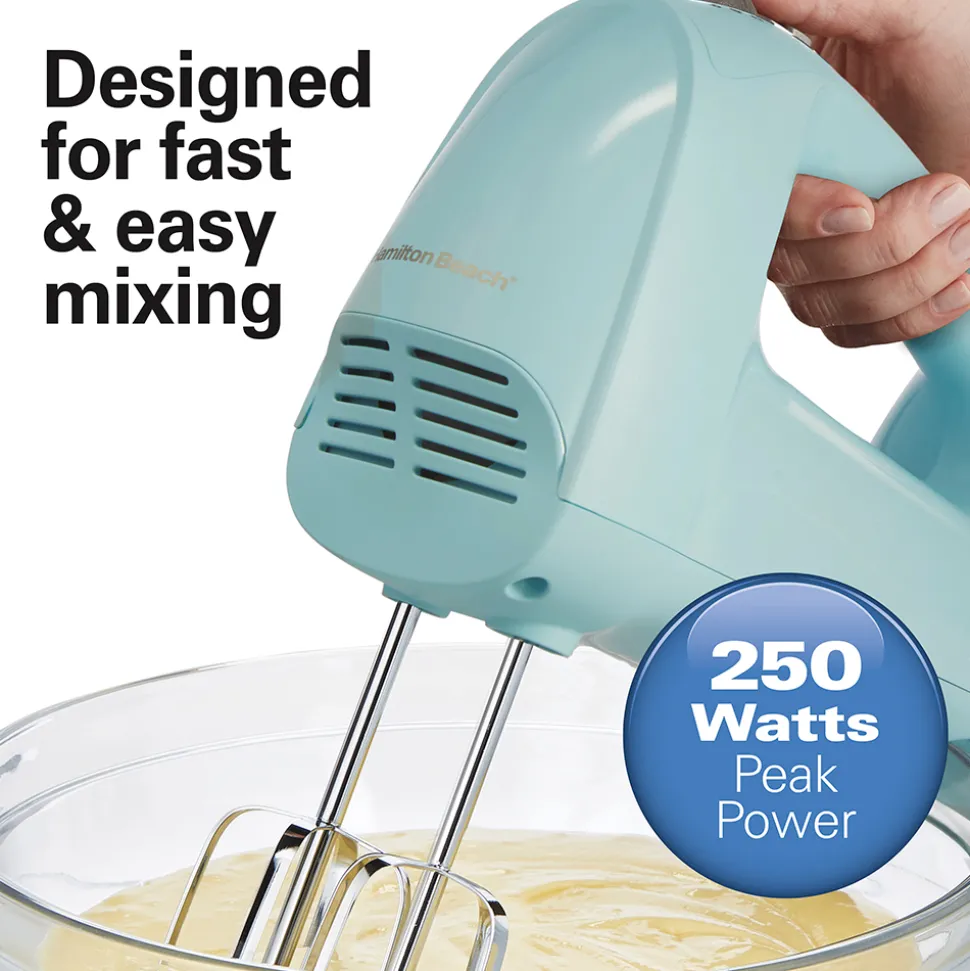 6 Speed Hand Mixer with QuickBurst™, Ice Blue