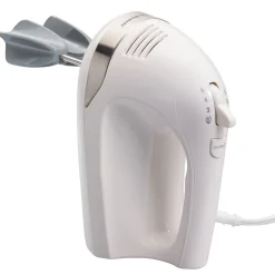 6 Speed Hand Mixer with Snap-On Case White
