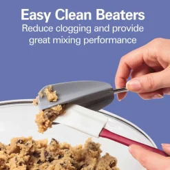 6 Speed Hand Mixer with Snap-On Case White