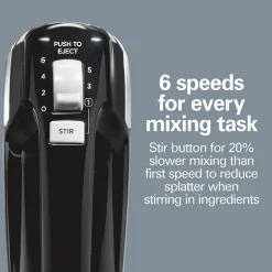 6 Speed Hand Mixer with Storage Clip