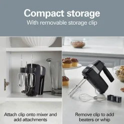 6 Speed Hand Mixer with Storage Clip