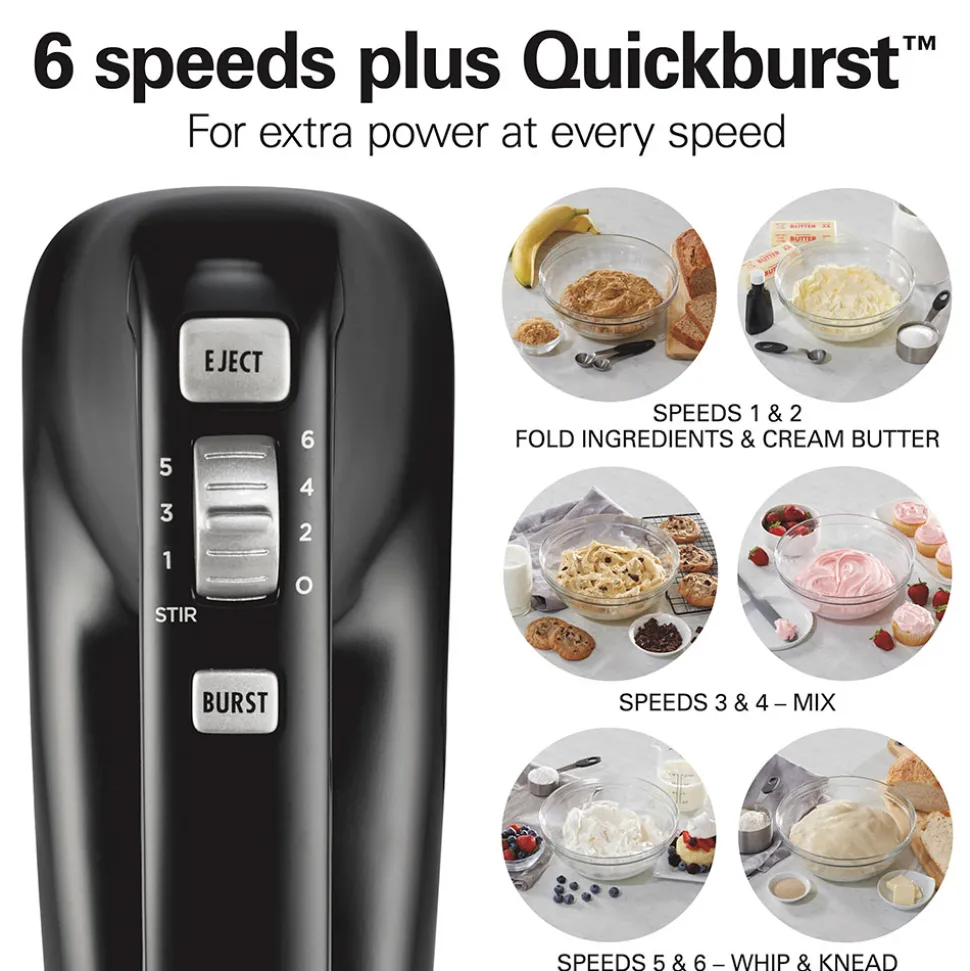 6 Speed Performance Hand Mixer with Ultimate Speed Control