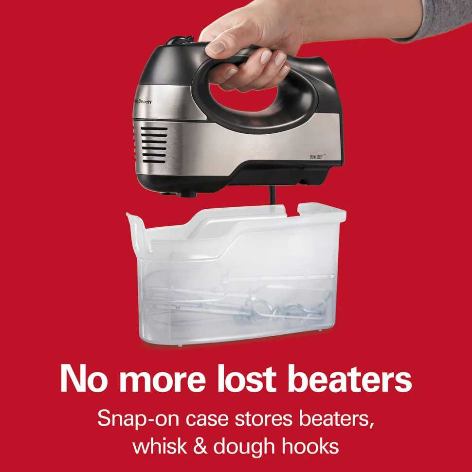 6 Speed Performance Hand Mixer with Case and Attachments