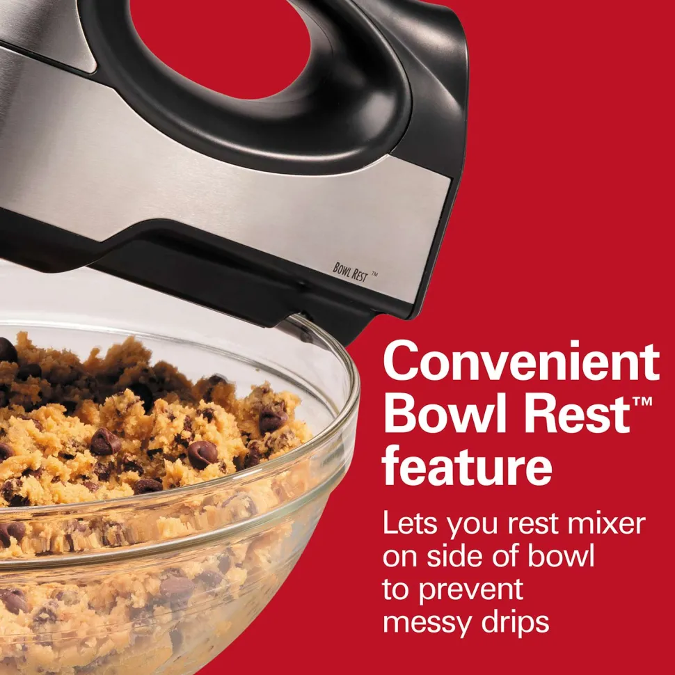 6 Speed Performance Hand Mixer with Case and Attachments