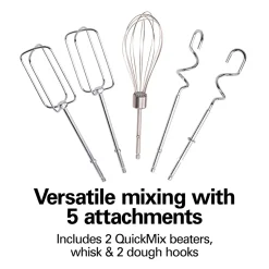 6 Speed Performance Hand Mixer with Case and Attachments