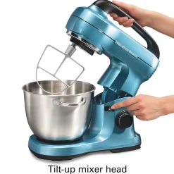 7 Speed Stand Mixer, 4 Quart, Blue