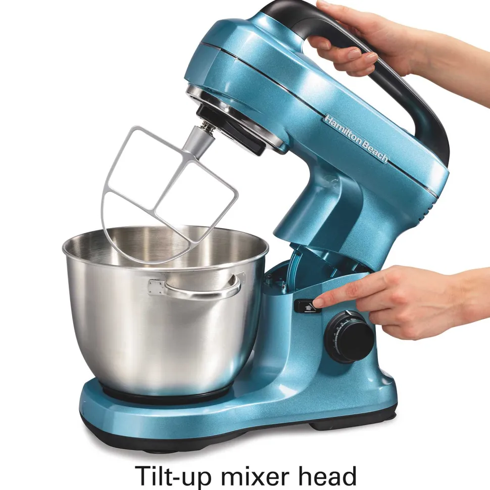 7 Speed Stand Mixer, 4 Quart, Blue