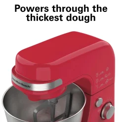 7 Speed Stand Mixer, 4 Quart Capacity, Red