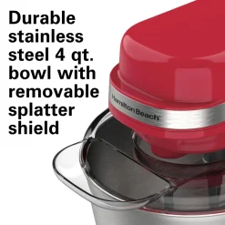 7 Speed Stand Mixer, 4 Quart Capacity, Red