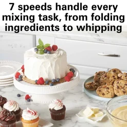 7 Speed Stand Mixer, 4 Quart Capacity, Red