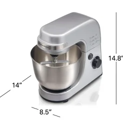 7 Speed Stand Mixer, 4 Quart, Silver