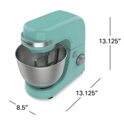 7 Speed Stand Mixer, 4 Quart, Aqua Blue