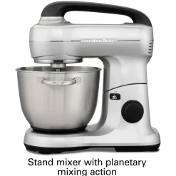 7 Speed Stand Mixer, 4 Quart, Silver