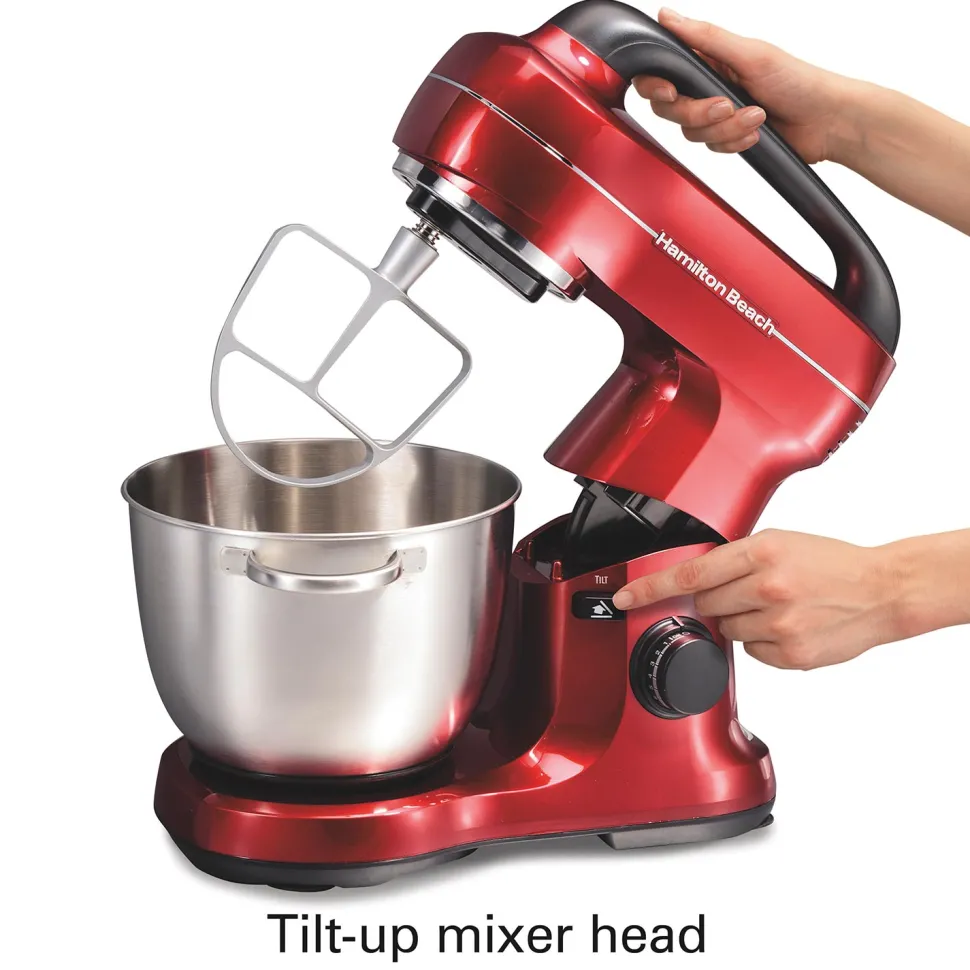 7 Speed Stand Mixer, 4 Quart, Red
