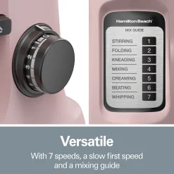 7 Speed Stand Mixer, 4 Quart, Rose