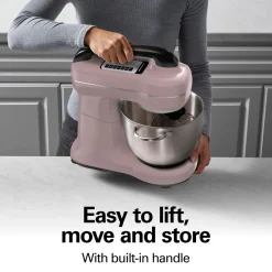 7 Speed Stand Mixer, 4 Quart, Rose