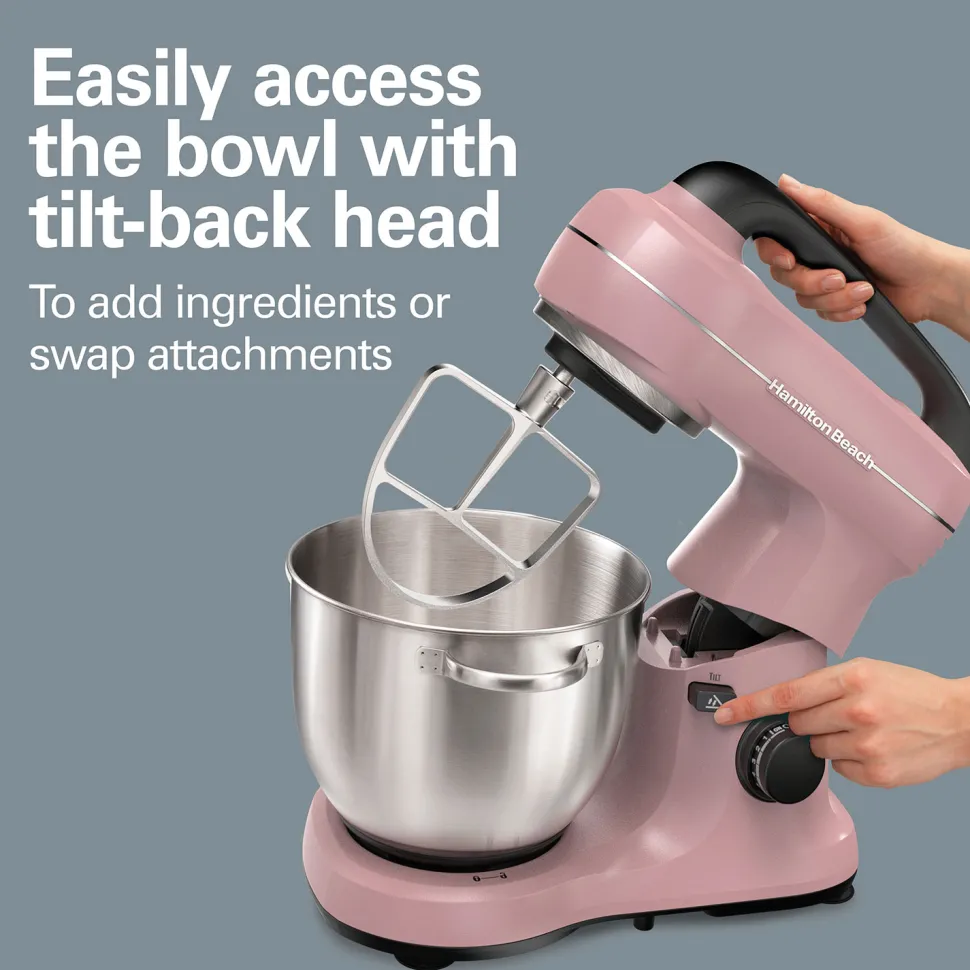 7 Speed Stand Mixer, 4 Quart, Rose