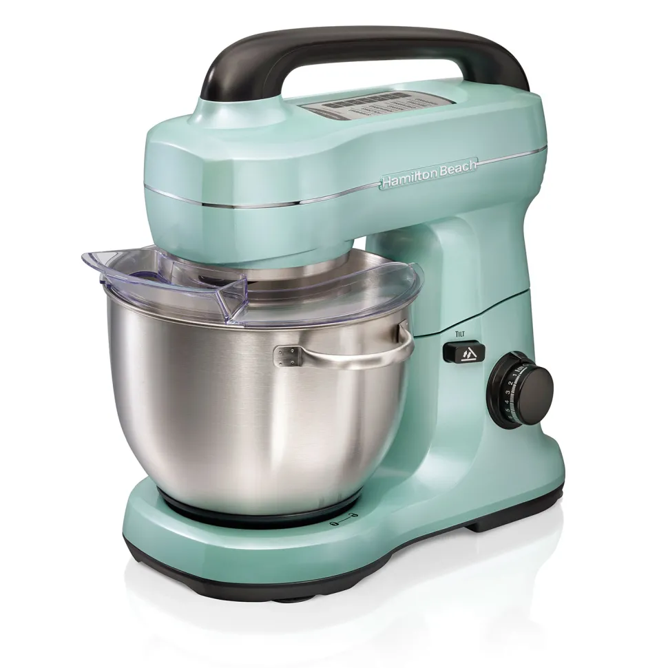 7 Speed Stand Mixer, 4 Quart, Aqua