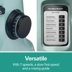 7 Speed Stand Mixer, 4 Quart, Aqua