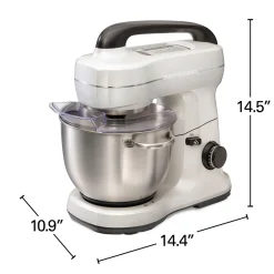 7 Speed Stand Mixer, 4 Quart, Pearly White