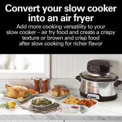 Air Fry Lid for 6 Quart Oval Slow Cookers