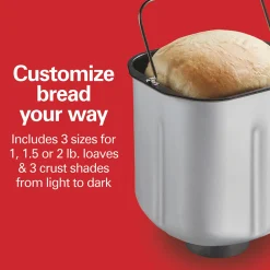 Artisan Dough & Bread Maker, White&Stainless