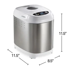 Artisan Dough & Bread Maker, White&Stainless